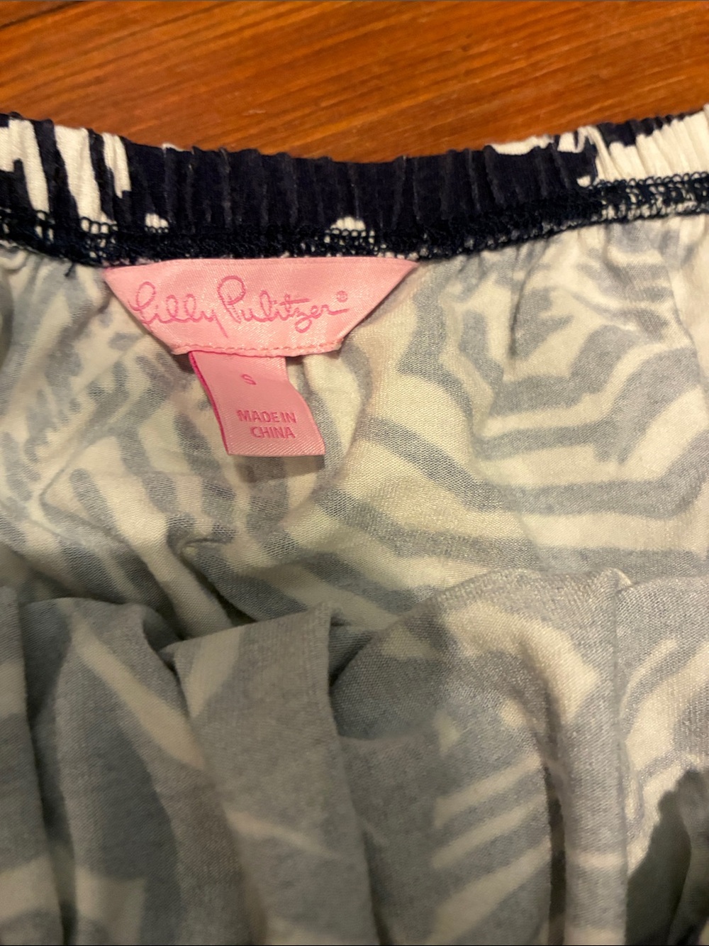 Lilly Pulitzer dark Blue and White women’s size small strapless dress - Picture 2 of 5